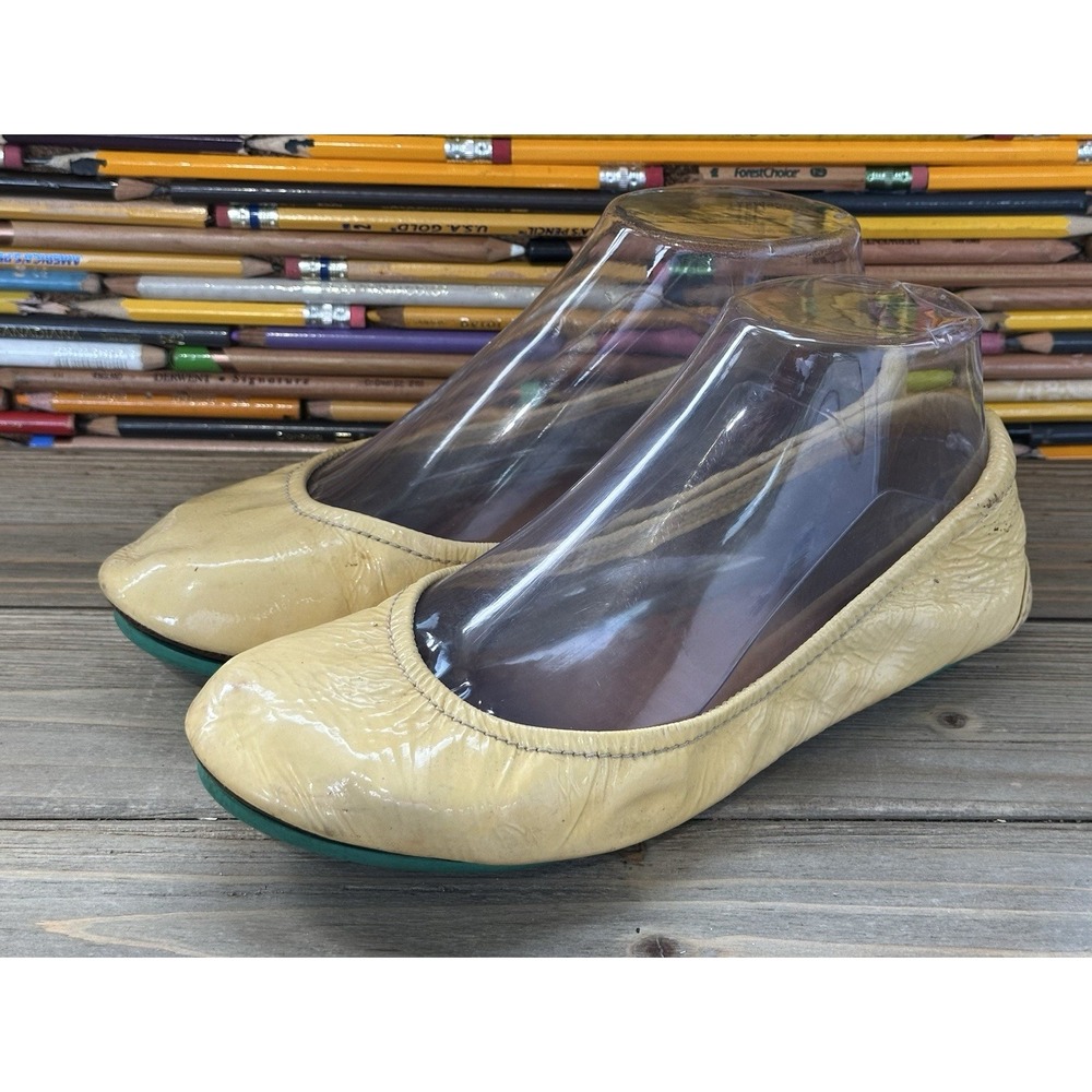 Tieks by Gavrieli Ballet Flats Yellow Patent Leather Women's Size 6